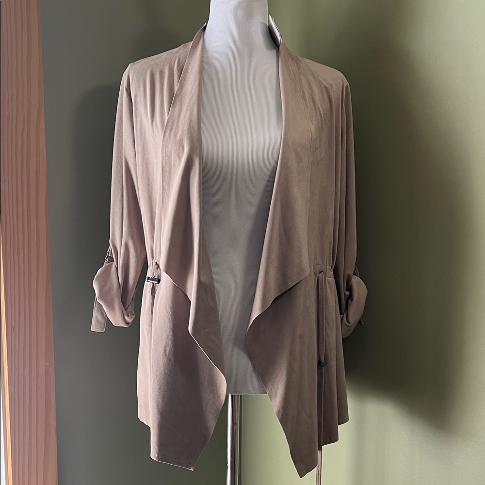 NWT Suede Asymmetrical Top